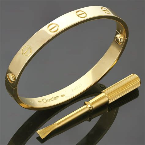 cartier thin bracelet|cartier bracelet with screwdriver.